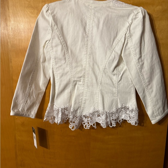 Ralph Lauren NWT White Lace Denim Jacket size small - Picture 2 of 4
